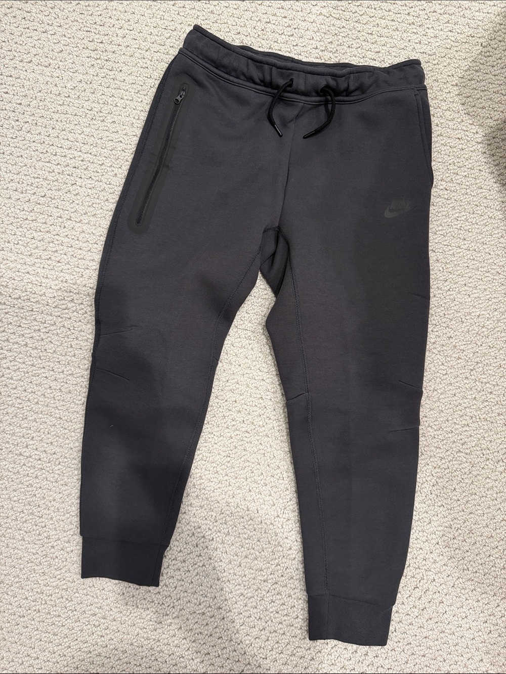 Nike Black Kids Zip-Pocket Joggers